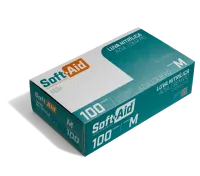 Imagem de LUVA NITRILICA SOFT AID S/PO AZUL M C/100